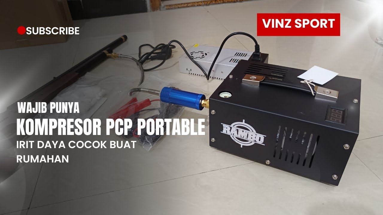 Kompresor PCP Portabel Solusi Dirumah, Irit Daya dan Cocok Dibawa Hunting #pompapcp #kompresorpcp