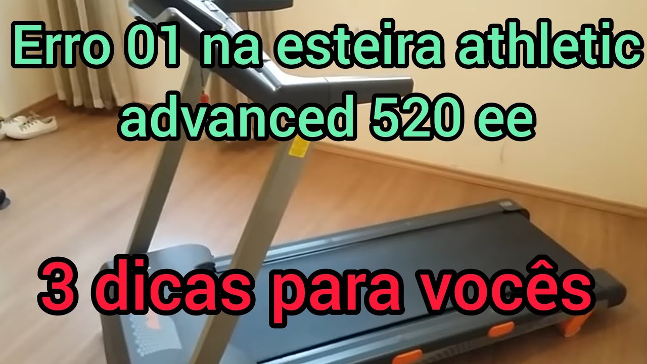 Erro 01 na esteira athletic advanced, 3 dicas de Como resolver