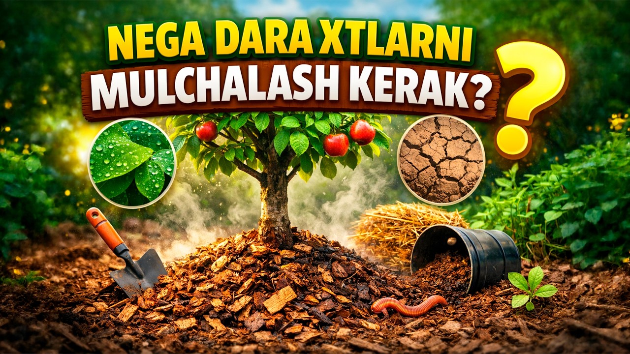 Nega daraxtlarni mulchalash kerak?