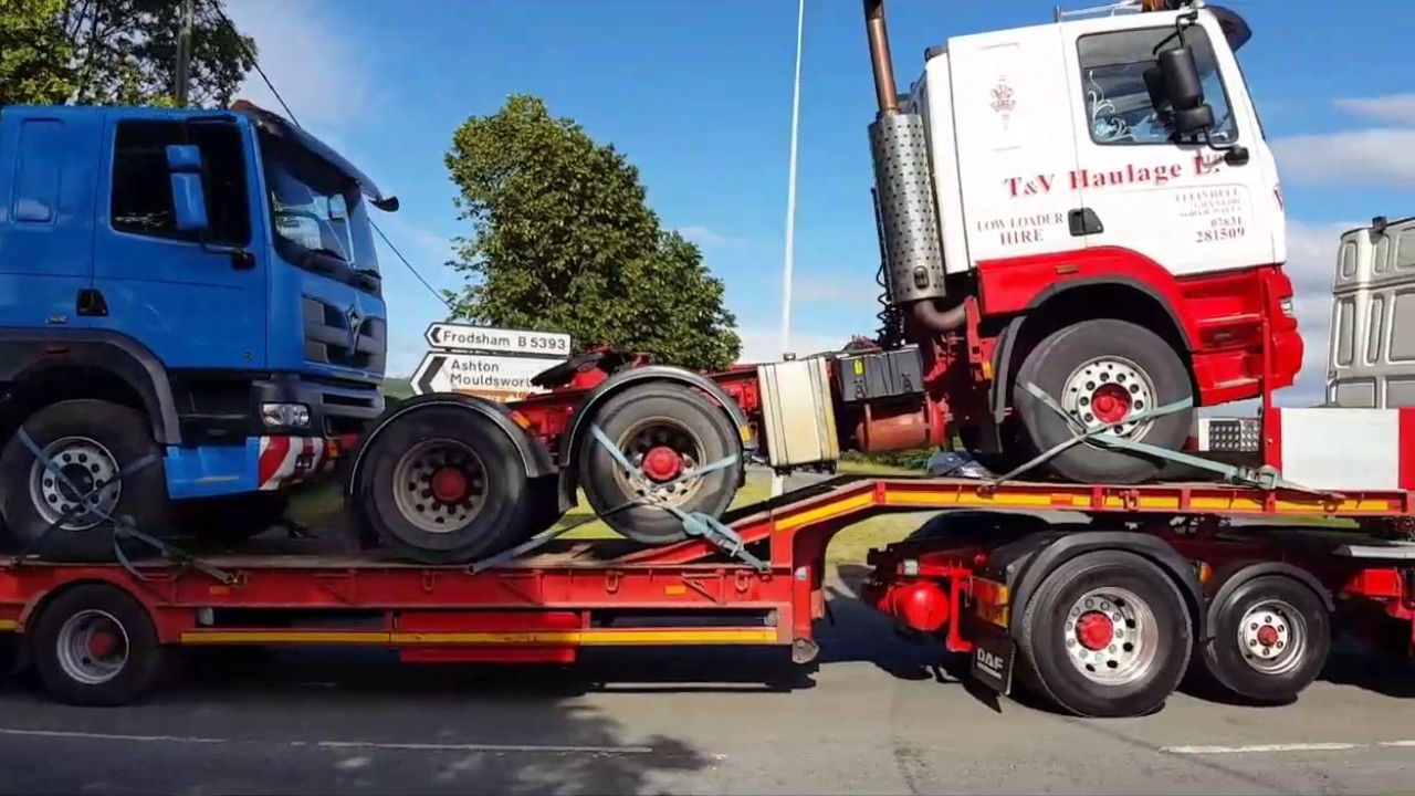 Kelsall Steam Rally 25tb June 2017 - Trucks departing Part 2