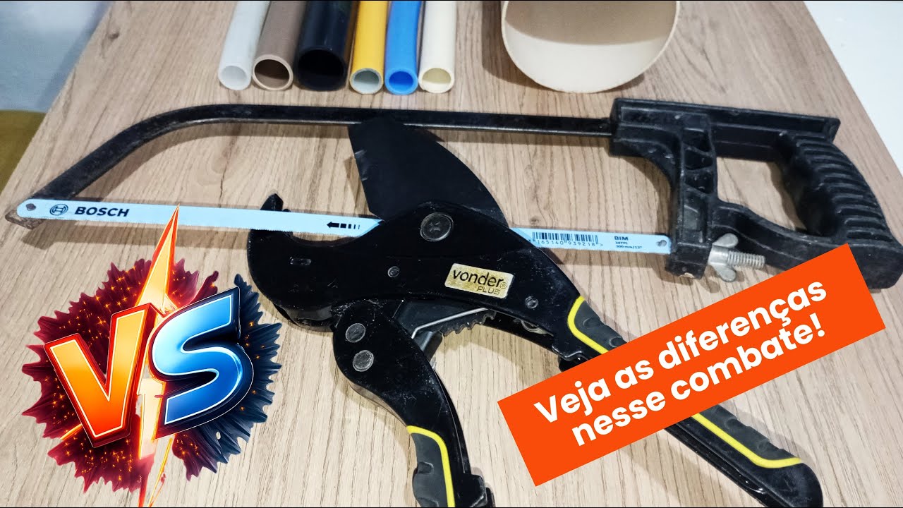 Cortador de tubos VS. serrinha. Vantagens e diferenças!