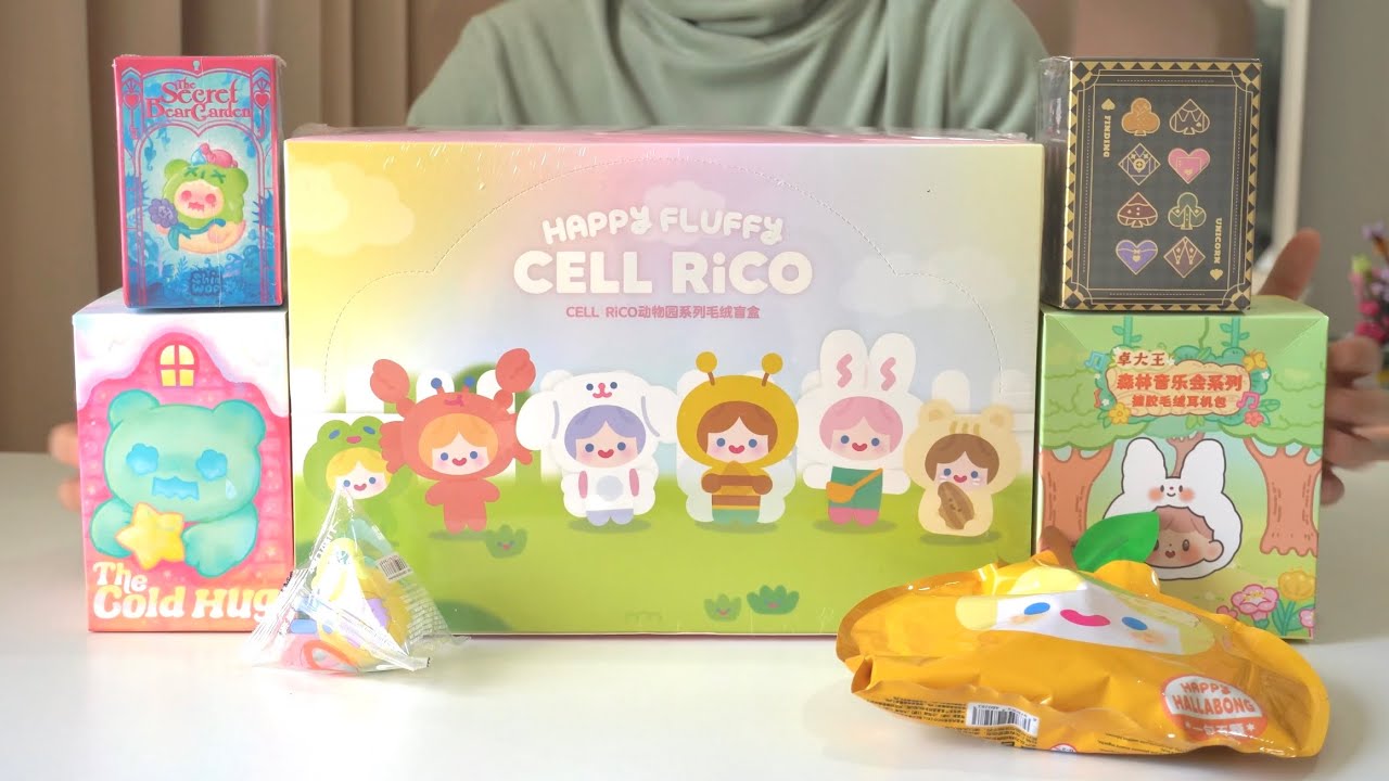 unboxing random finding unicorn figure and plush blindboxes (RiCO, ShinWoo, and etc.) ♡ྀི