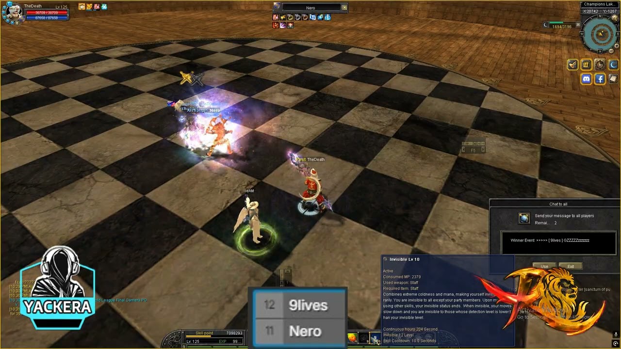 Pvp Event Sailor Online Cap 125 [9lives] VS [Nero] Last round in Final