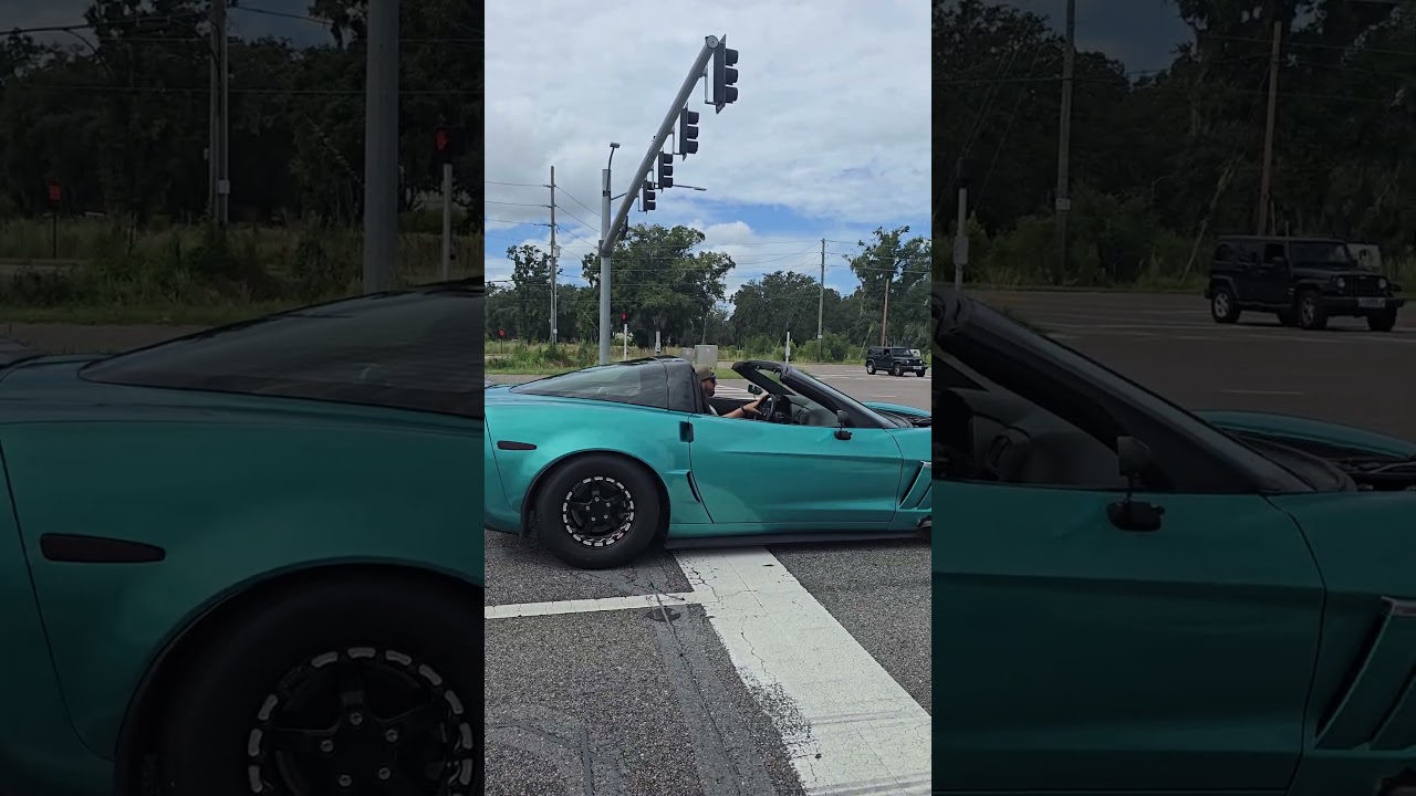 CRAZY TURBO C6 CORVETTE LAUNCH! #car #corvette #viral #cars #chevrolet #youtubeshorts #fyp #chevy