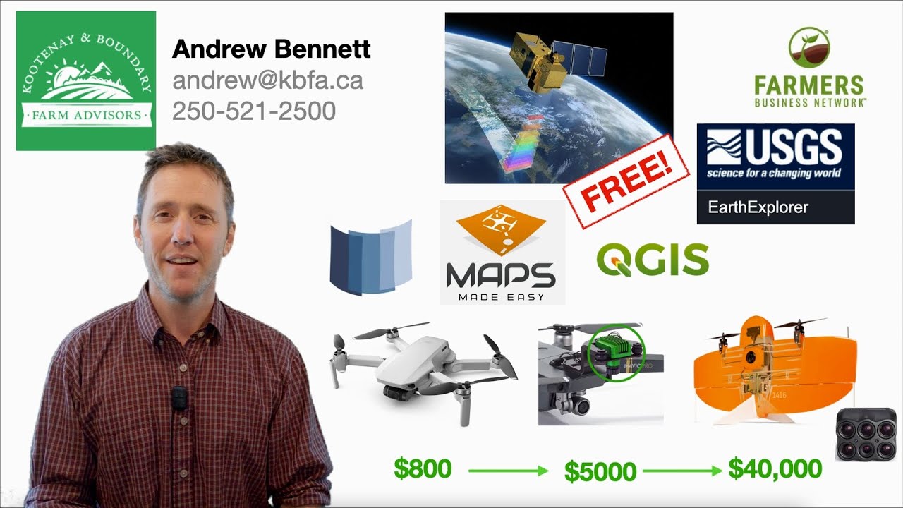 Agricultural Mapping with Drones and Satellites