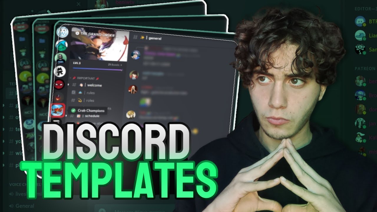 Top 3 Websites For BEST Discord TEMPLATES !