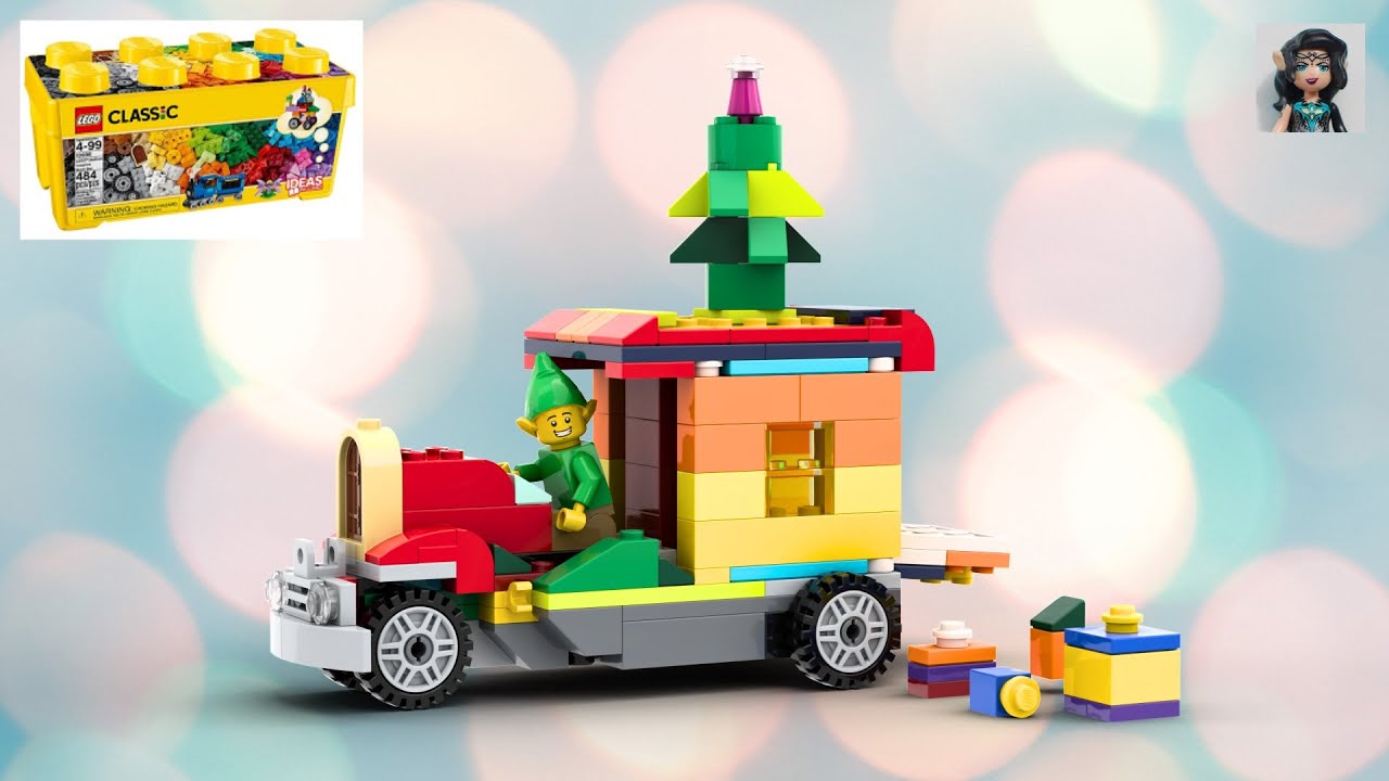 SANTA`S DELIVERY TRUCK Lego classic 10696 ideas How to build