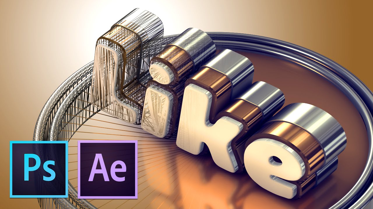 Делаем вкусный 3D Текст (Photoshop, After Effects+Element 3D)