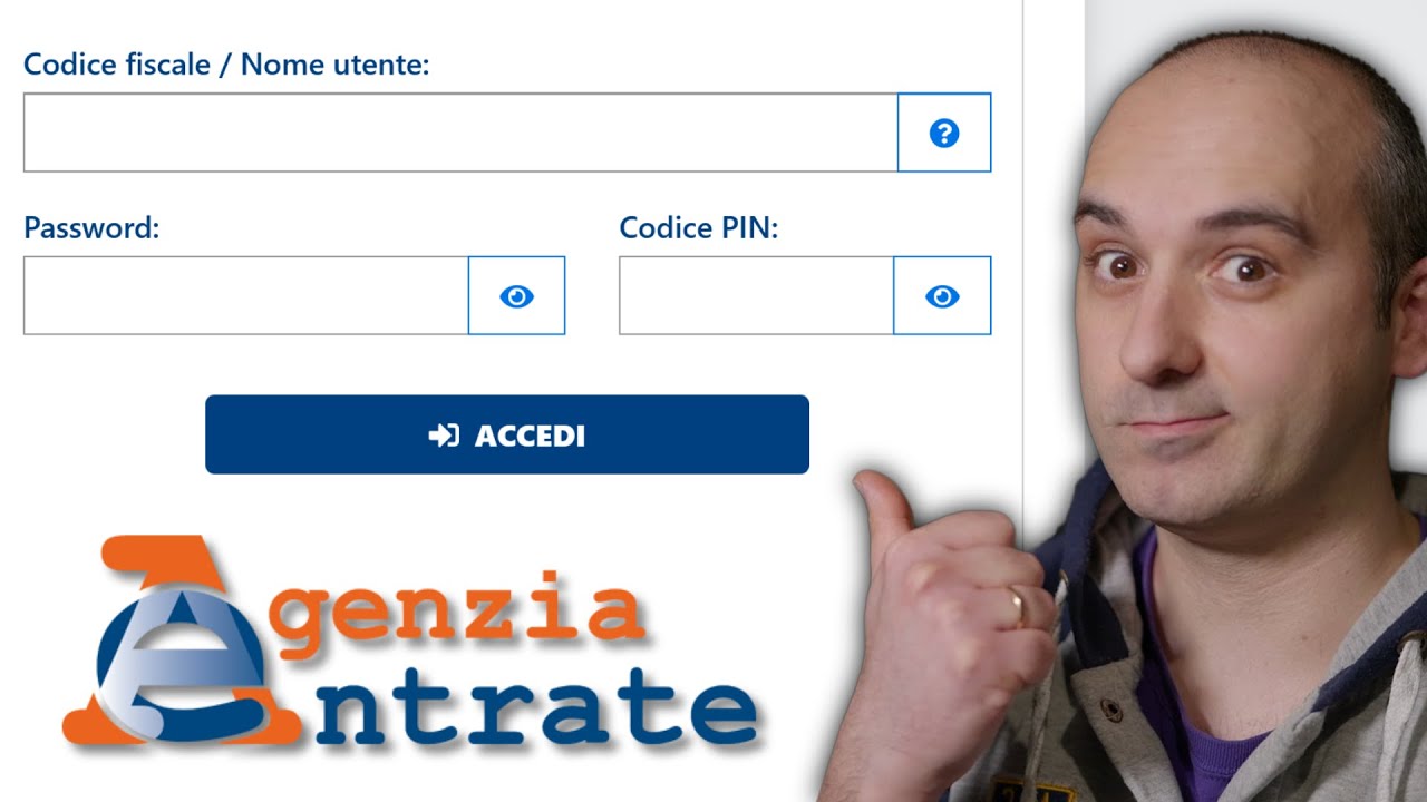 Recupero credenziali (password/PIN) Agenzia delle Entrate (cassetto fiscale, fisconline, entratel)