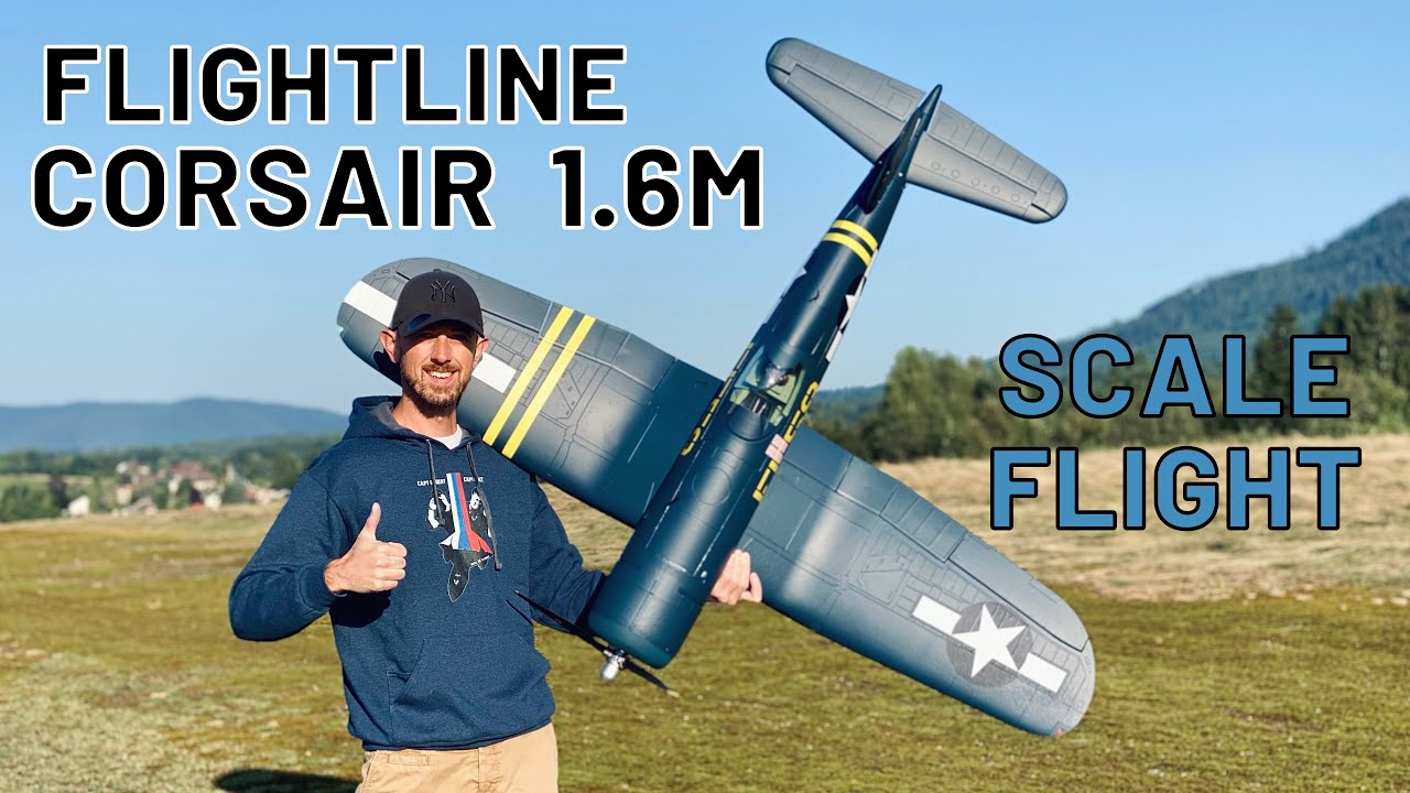 Flightline F4U-1D Corsair 1600mm - SCALE FLIGHT (ENG/FRA) 4K