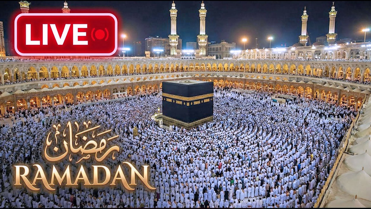 Makkah Live 2026 🌙 Ramadan 1447 AH | Taraweeh & Tahajjud at Kaaba | 24/7 Mecca Stream