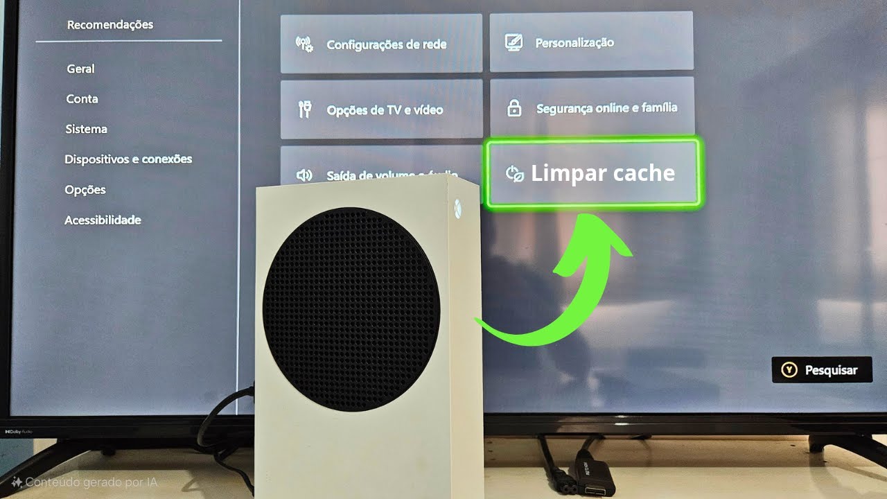 Melhore seu XBOX! Como limpar o CACHE do XBOX SERIES S|X