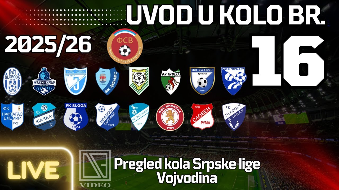 SLV: Najava 16.kola SLV. Osvrt na VFL SEVER (Livestream)