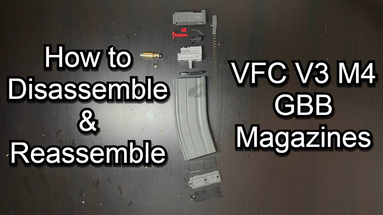 Руководство по разборке и сборке магазина VFC M4 V3 GBB для страйкбола