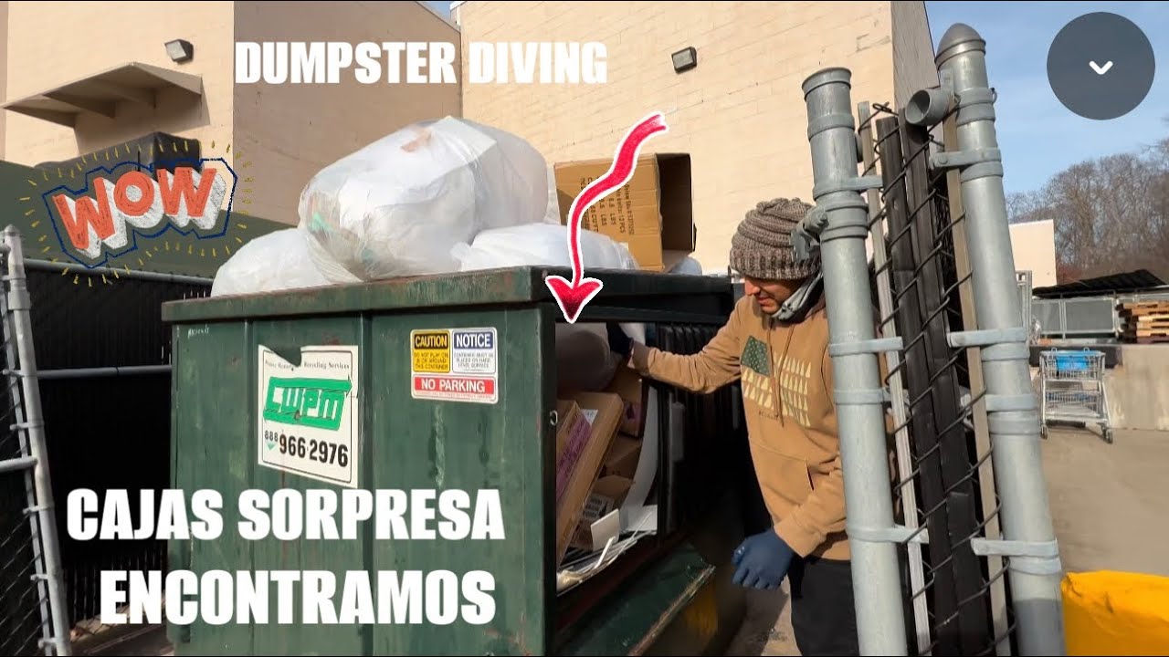 DUMPSTER DIVING CAJAS SORPRESA ENCONTRAMOS AQUÍ 😱