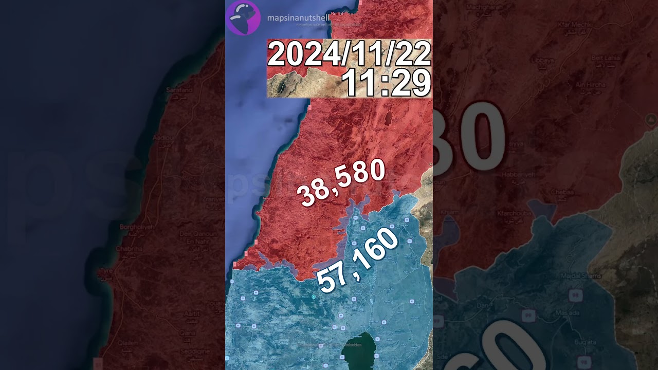 Israeli invasion of Lebanon: Every Day to 2025 Mapped using Google Earth