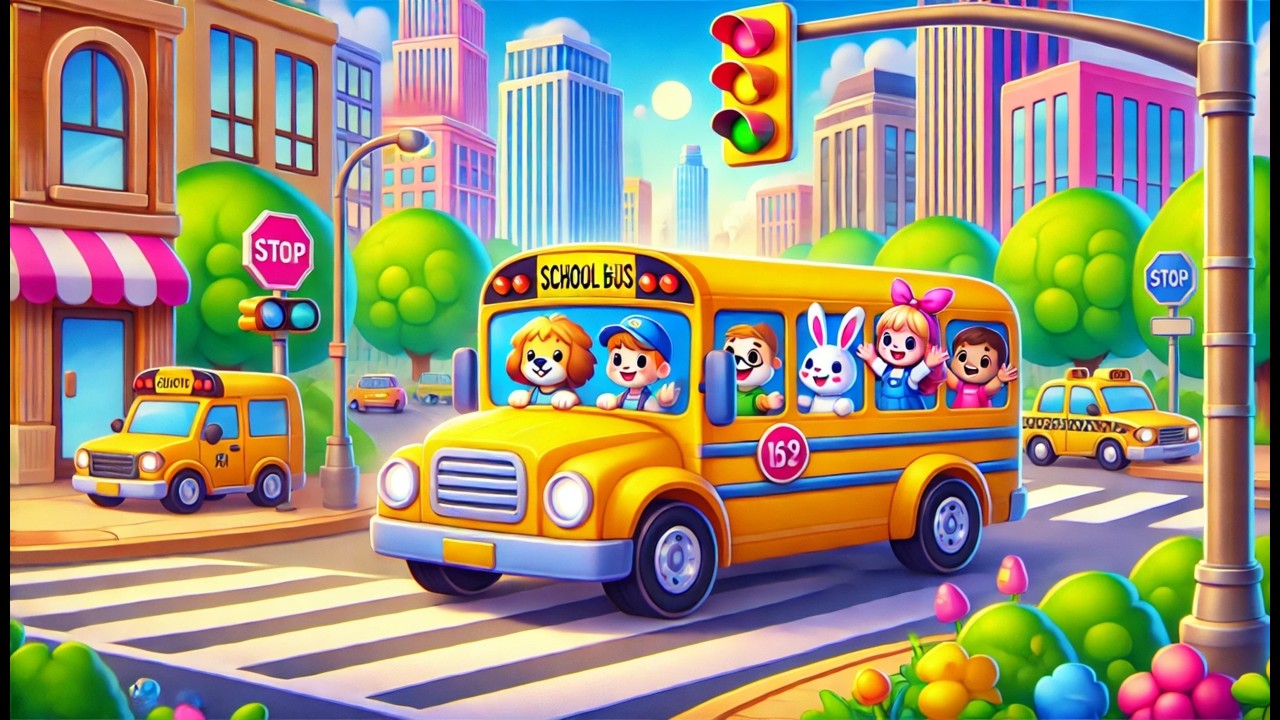 Wheels on the Bus | New song | Magic Kid Tunes Nursery Rhymes & Kids Songs