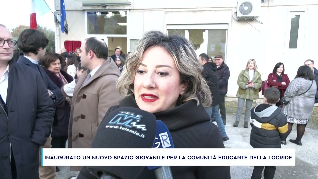INAUGURATO UN NUOVO SPAZIO GIOVANILE PER LA COMUNITÀ EDUCANTE DELLA LOCRIDE