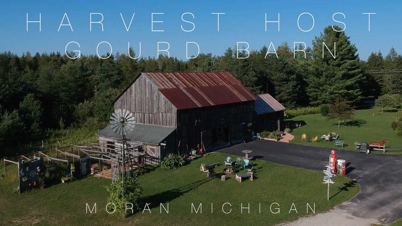 Our Harvest Host Visit to the GOURD BARN in Moran Michigan