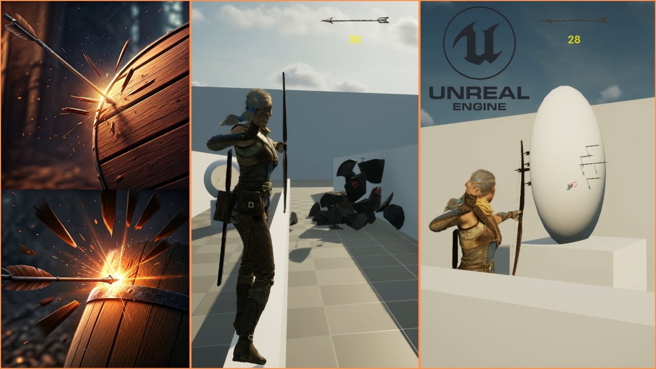 Bogen-Gameplay (Unreal Engine 5) – Zerstöre Objekte