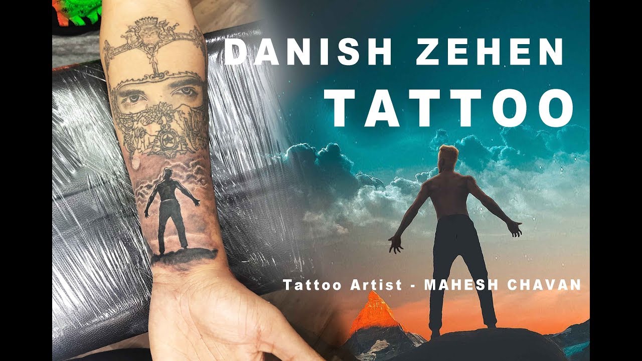 Danish Zehen's Tattoo Inked on Gufran Zehen | Tattoo Vloge | Mahesh Chavan