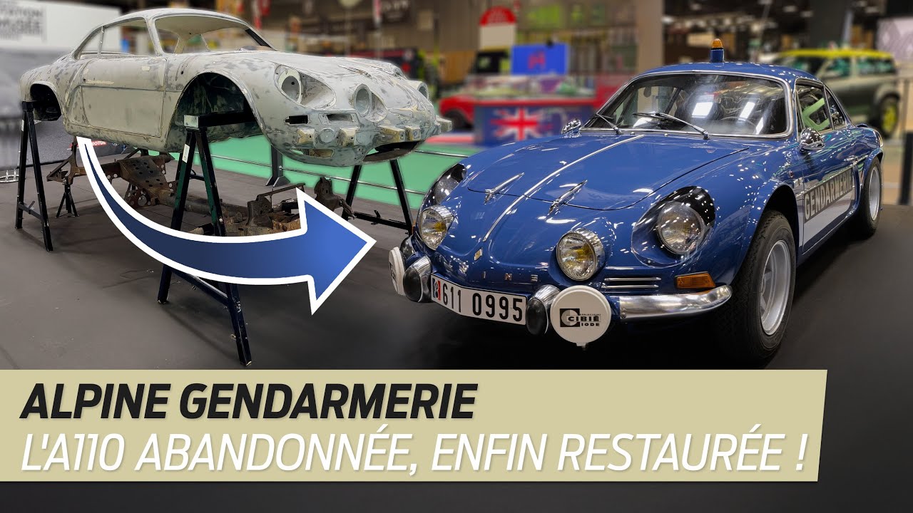 Rétromobile 2025. L'ALPINE A110 Gendarmerie ABANDONNÉE, enfin RESTAURÉE !