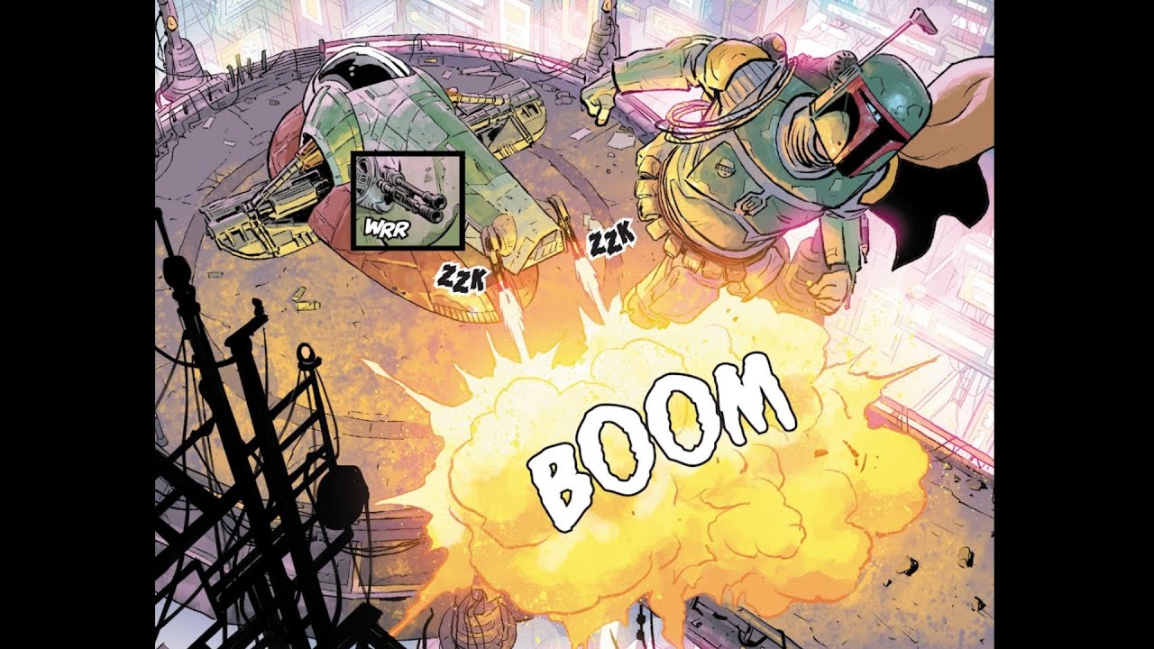 Boba Fett gets ambushed (Star Wars Comic Dub)