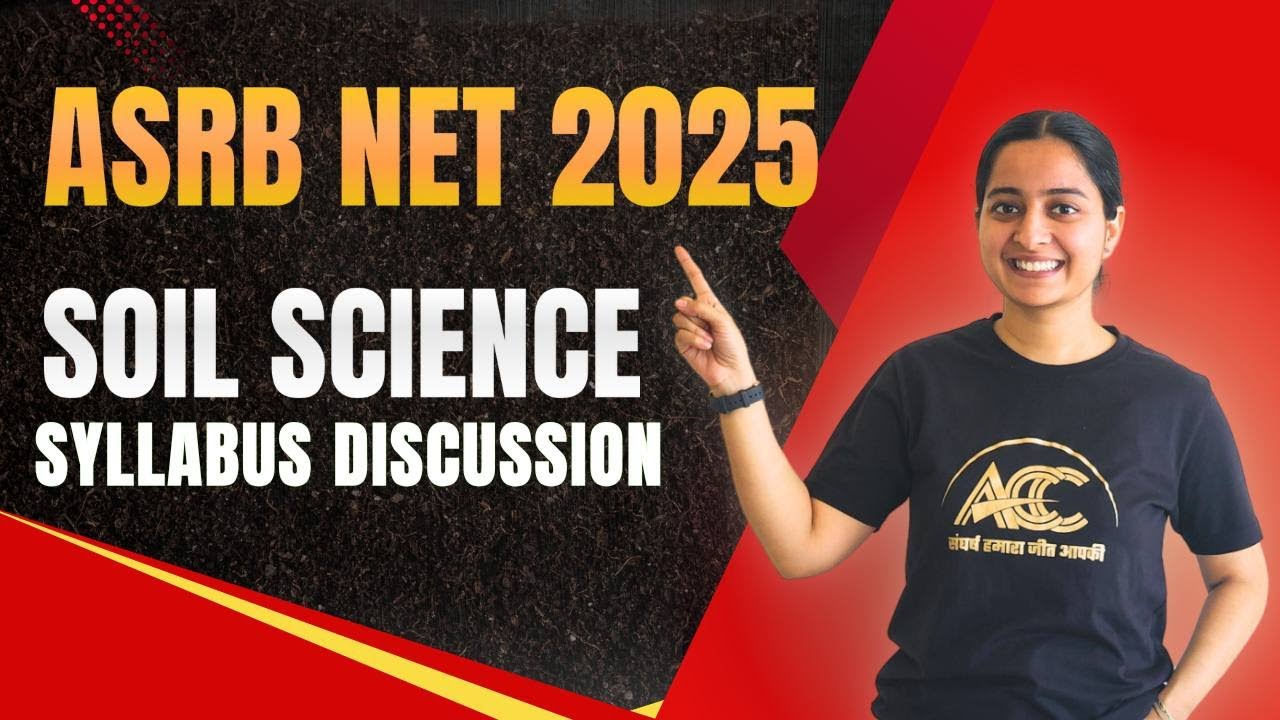 ASRB NET 2025 Soil Science Syllabus Breakdown | Strategy Session by Manisha Ma'am