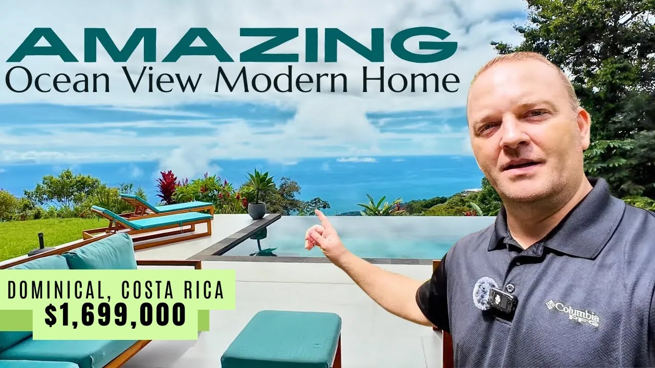 AMAZING Ocean View House For Sale in Dominical, Costa Rica! #modernhome