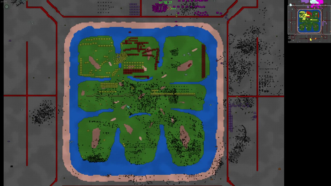 Rusted Warfare - Enclosed Island 5v5 Multiplayer
