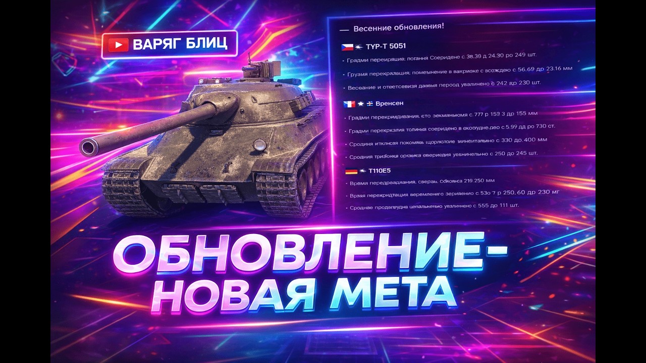 РЕБАЛАНС: Новая мета | Type 63 | ТВП | T110E5 - Tanks Blitz