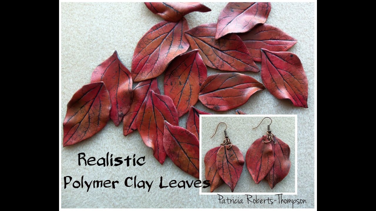 Realistic Polymer Clay Leaves