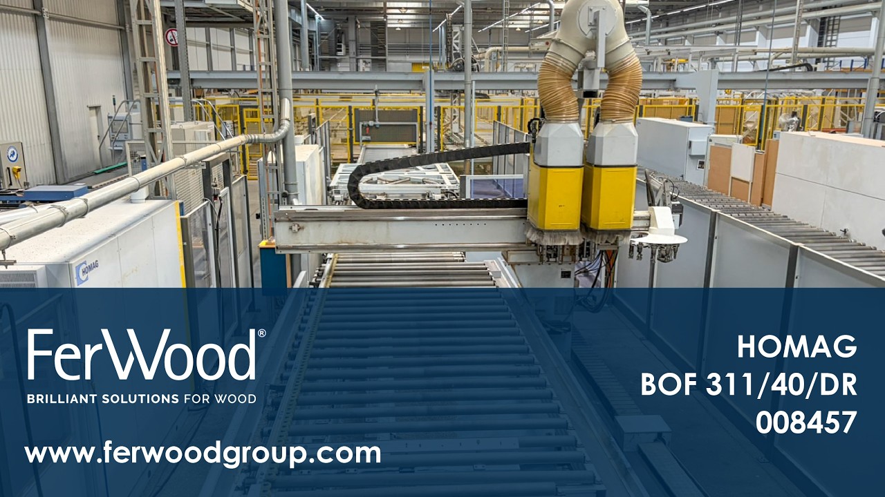Centro di lavoro a ventose in azione - HOMAG - BOF 311/40/DR - Ferwoodgroup - 008457