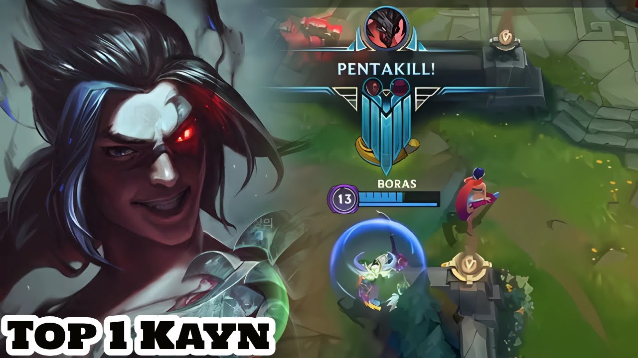 Wild Rift Kayn - Top 1 Kayn Pentakill Gameplay Rank Challenger