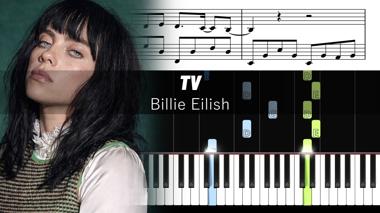Billie Eilish - TV - Piano Tutorial with Sheet Music