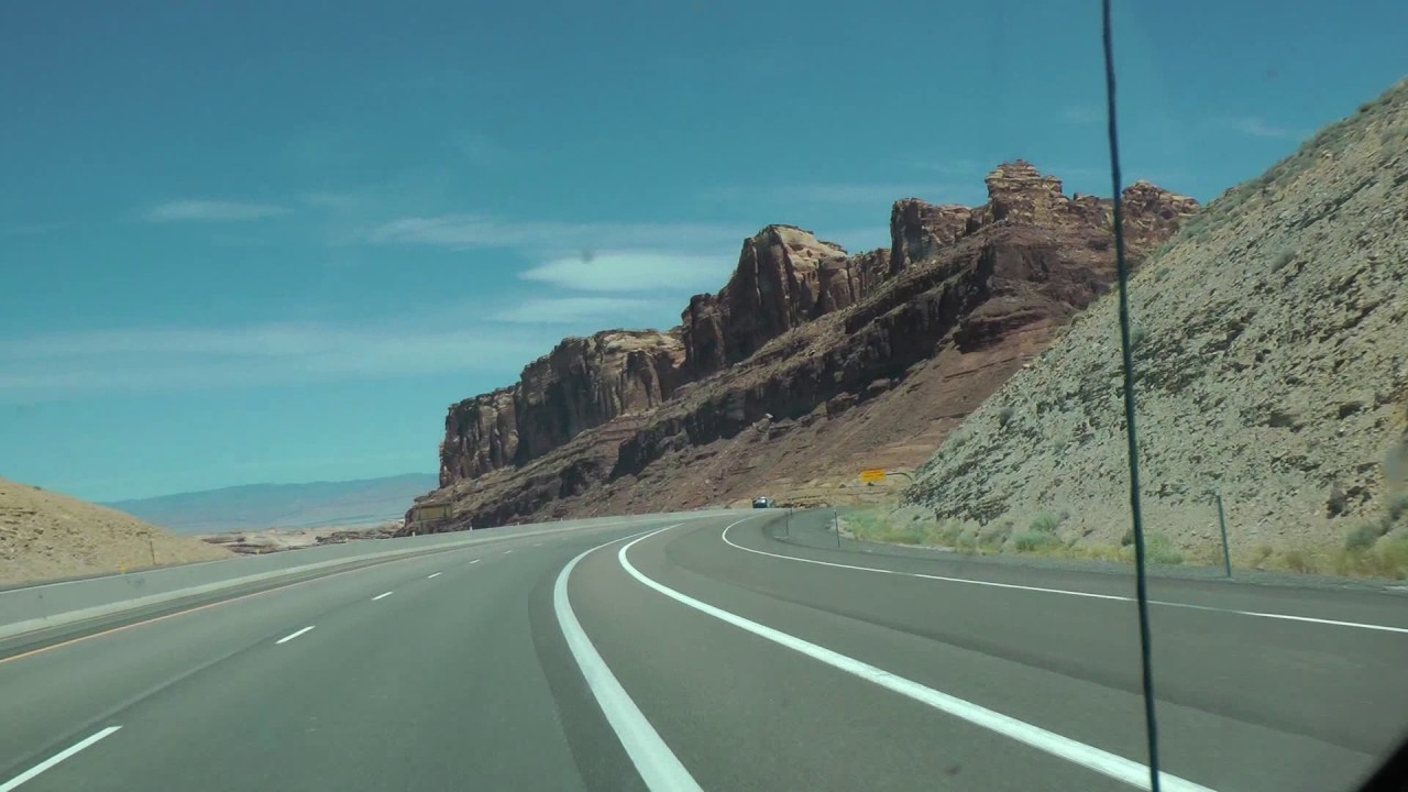 Most Remote Interstate in US (I-70 eastbound in UTAH Salina to Green River)