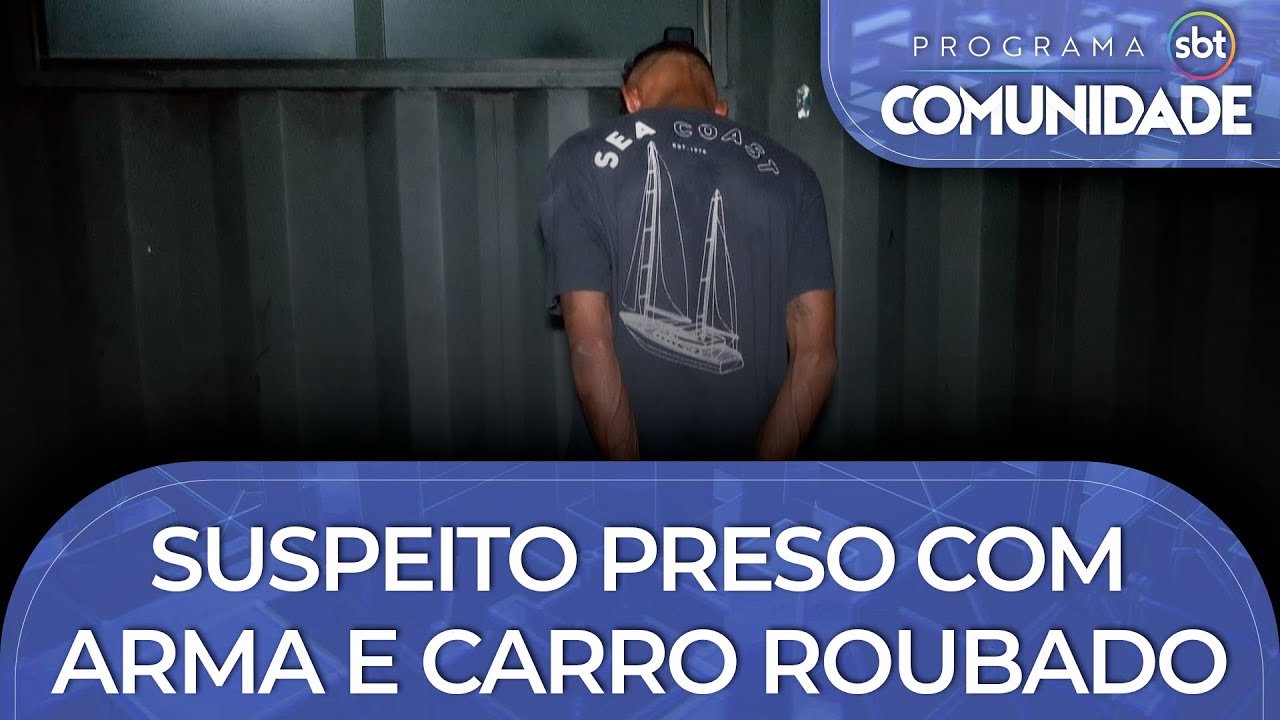 Assalto em distribuidora: Suspeito preso com arma e carro roubado