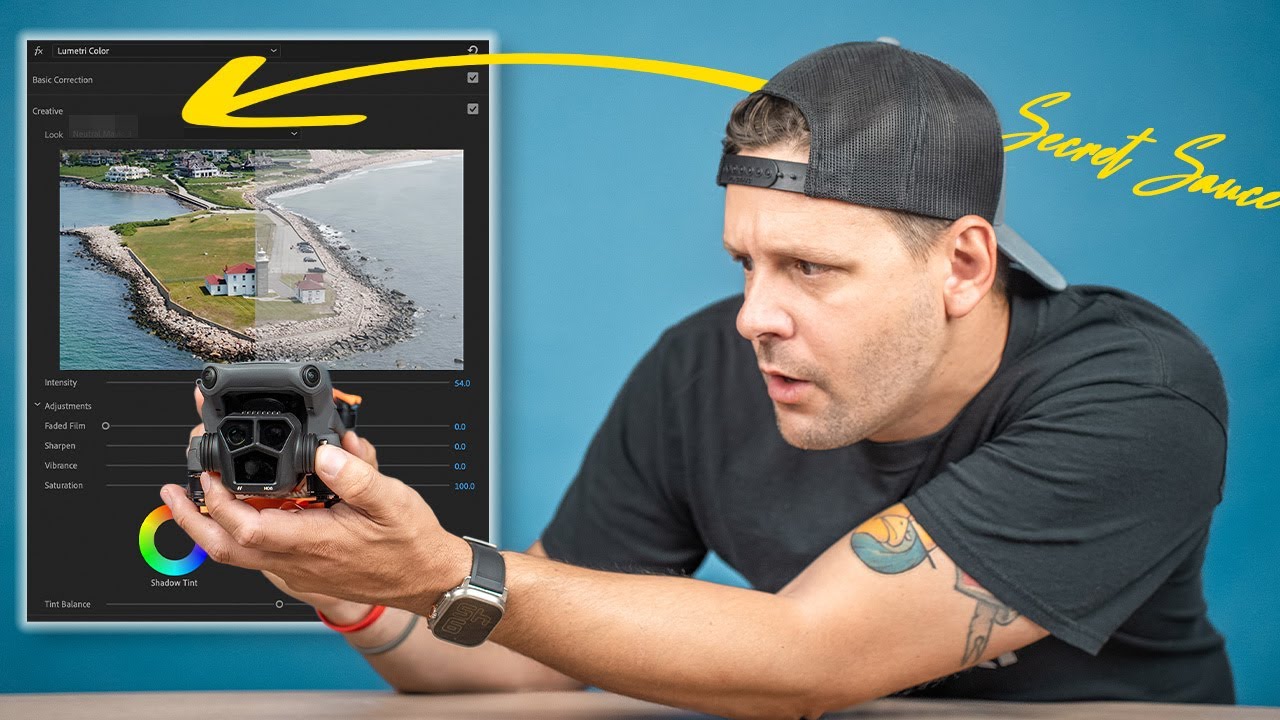 Простая цветокоррекция на DJI MAVIC 3 Pro D-LOG или D-LOG M за считанные секунды!