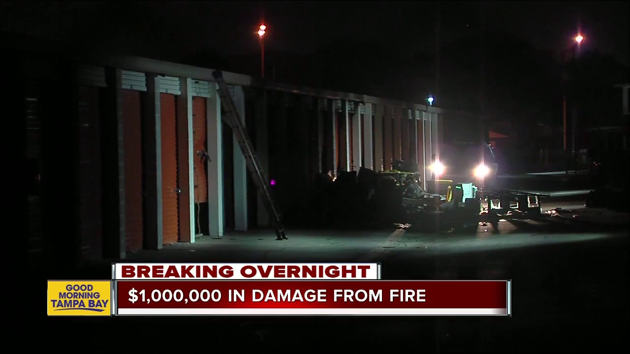 Fire causes $1 million in damage at public storage facility in Clearwater