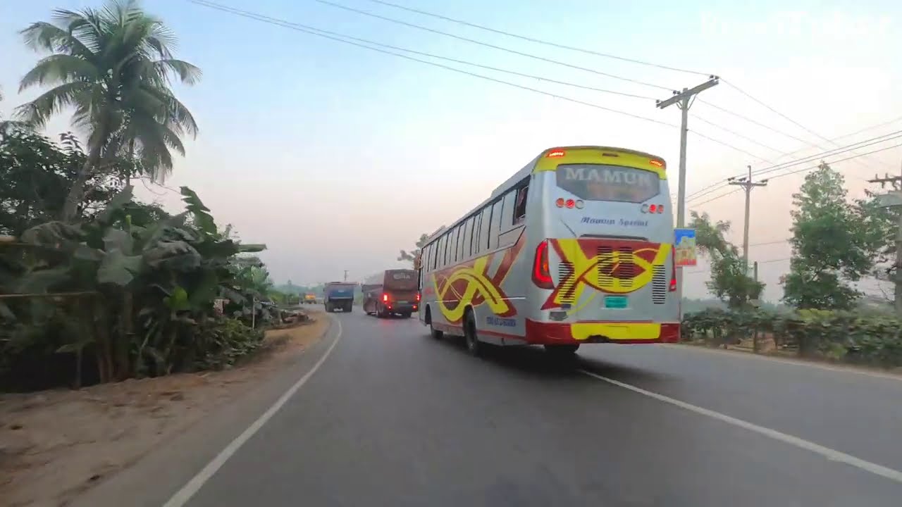 Bangladesh Highway Drive 4K | Goalabazar To Sylhet | Evening to Night Drive | Road Tuber