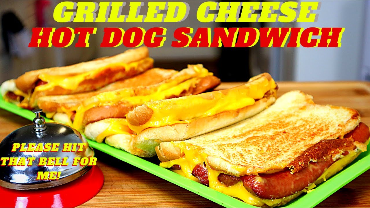 GRILLED CHEESE RECIPE | HOW TO MAKE GRILLED CHEESE HOT DOG SANDWICH YOUTUBE VIDEO RECIPE