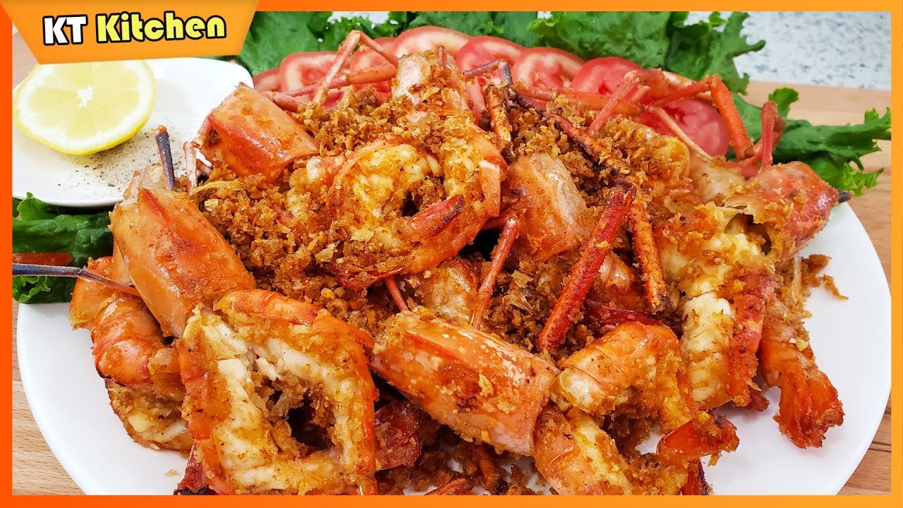 TÔM CÀNG RANG BƠ TỎI - Tôm Cháy Tỏi Thơm Lừng Dễ Làm - GARLIC SHRIMP RECIPE- ENGLISH CAPTION