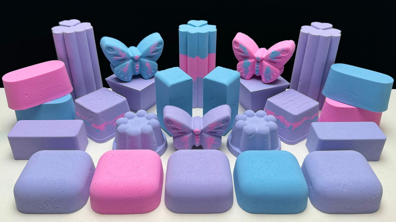 ASMR relaxing baking soda 🩷💙💜