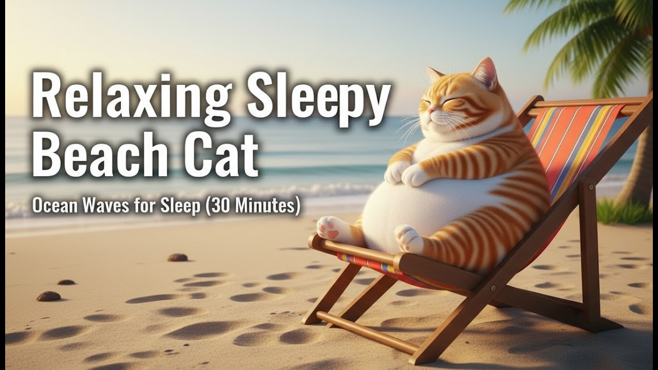 Relaxing Sleepy Beach Cat 2K