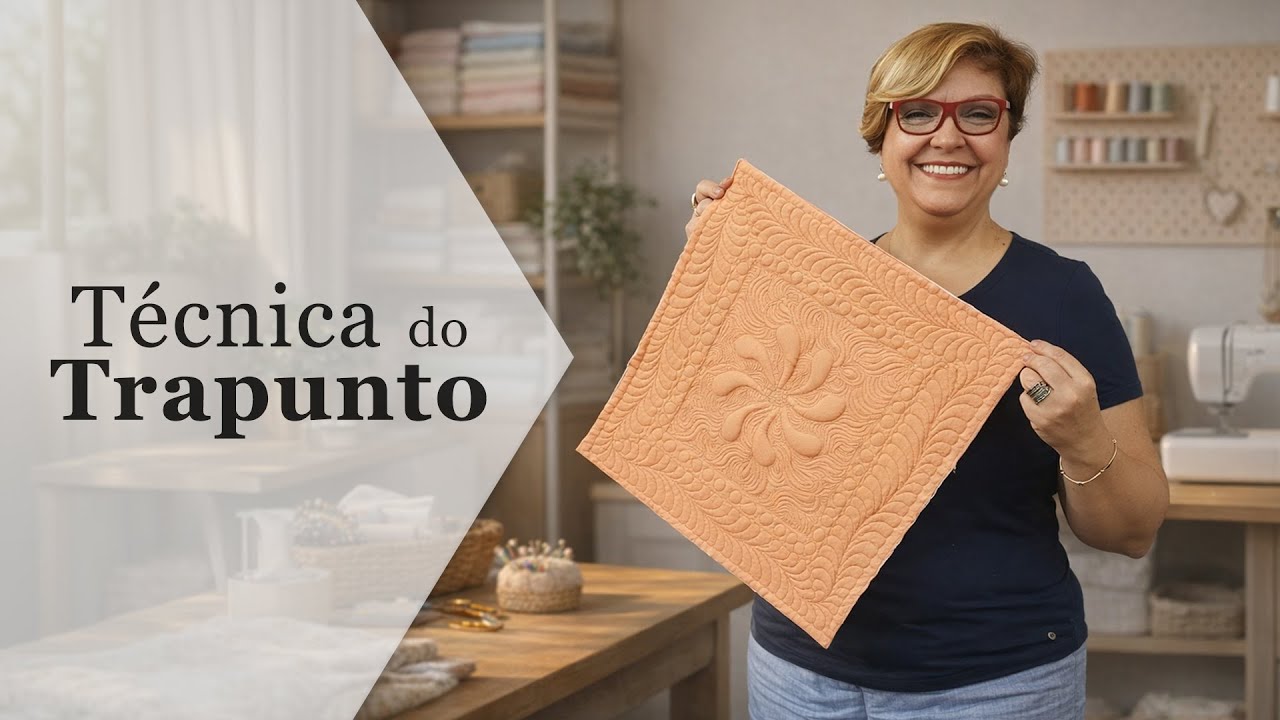 Trapunto: A Técnica de Quilting Que Cria Relevo no Tecido  | Patchwork Sem Segredos | Ana Cosentino