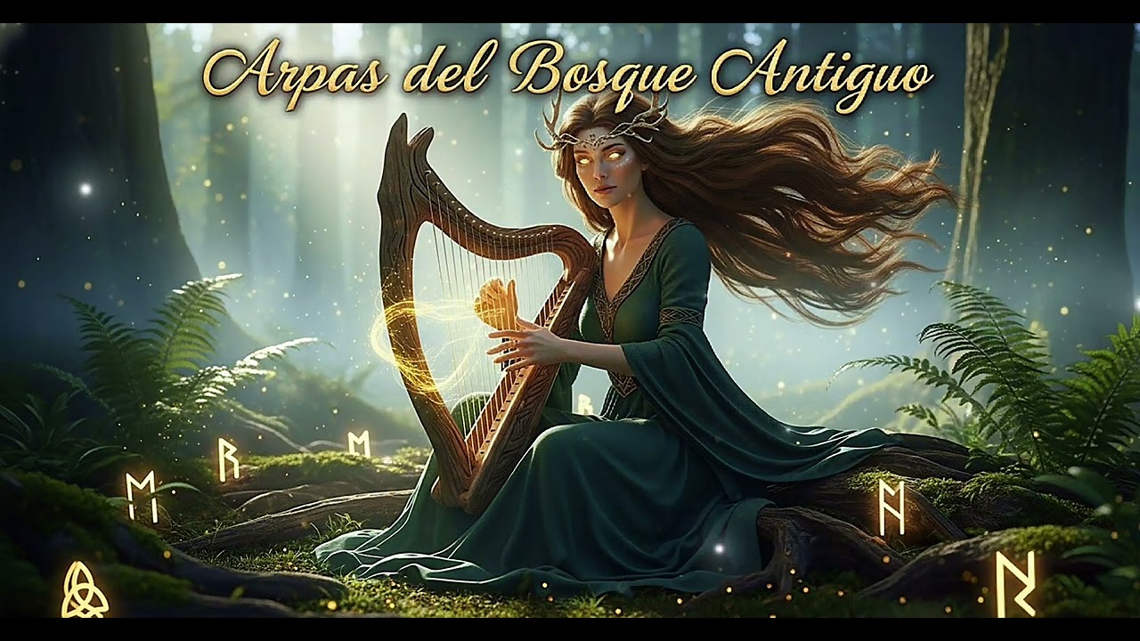 Arpas del Bosque Antiguo - M&uacute;sica Medieval - Relajaci&oacute;n y Ambientacion