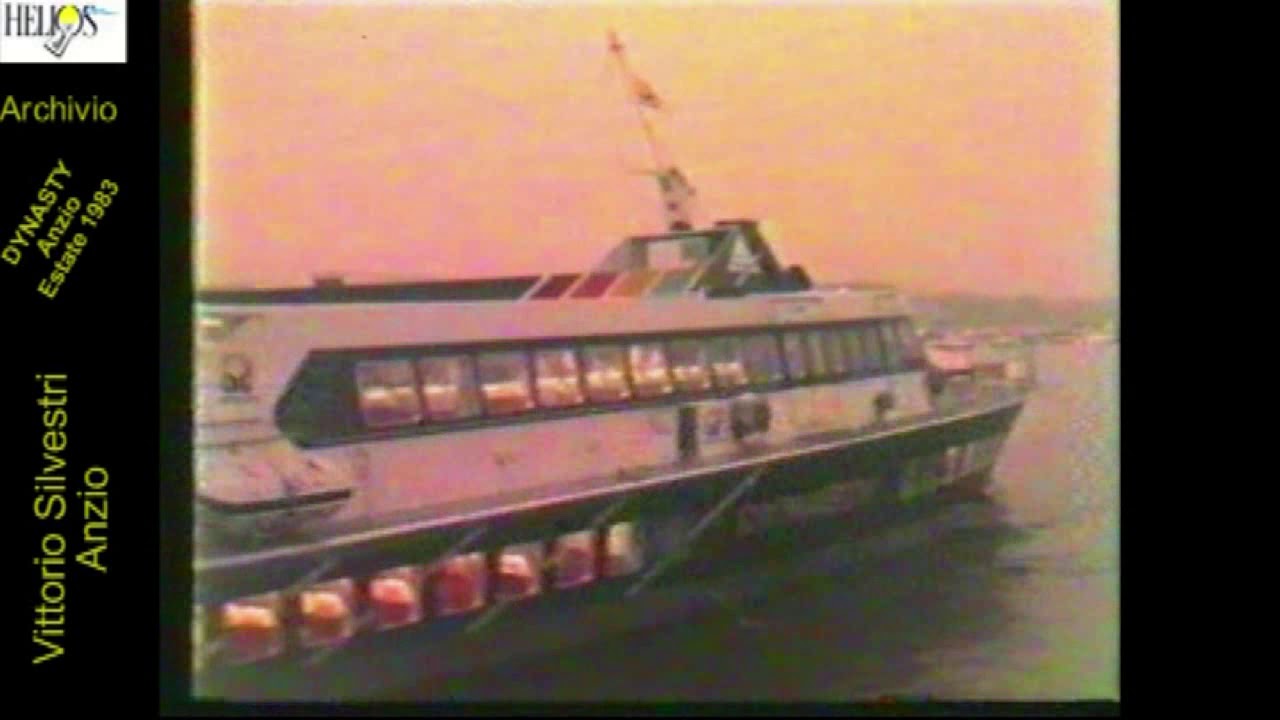 Anzio Arrivo Aliscafo Dynasty  Estate 1983