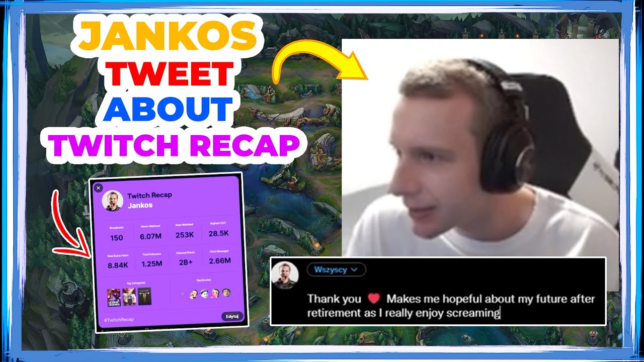 Jankos Tweet About His Twitch Recap