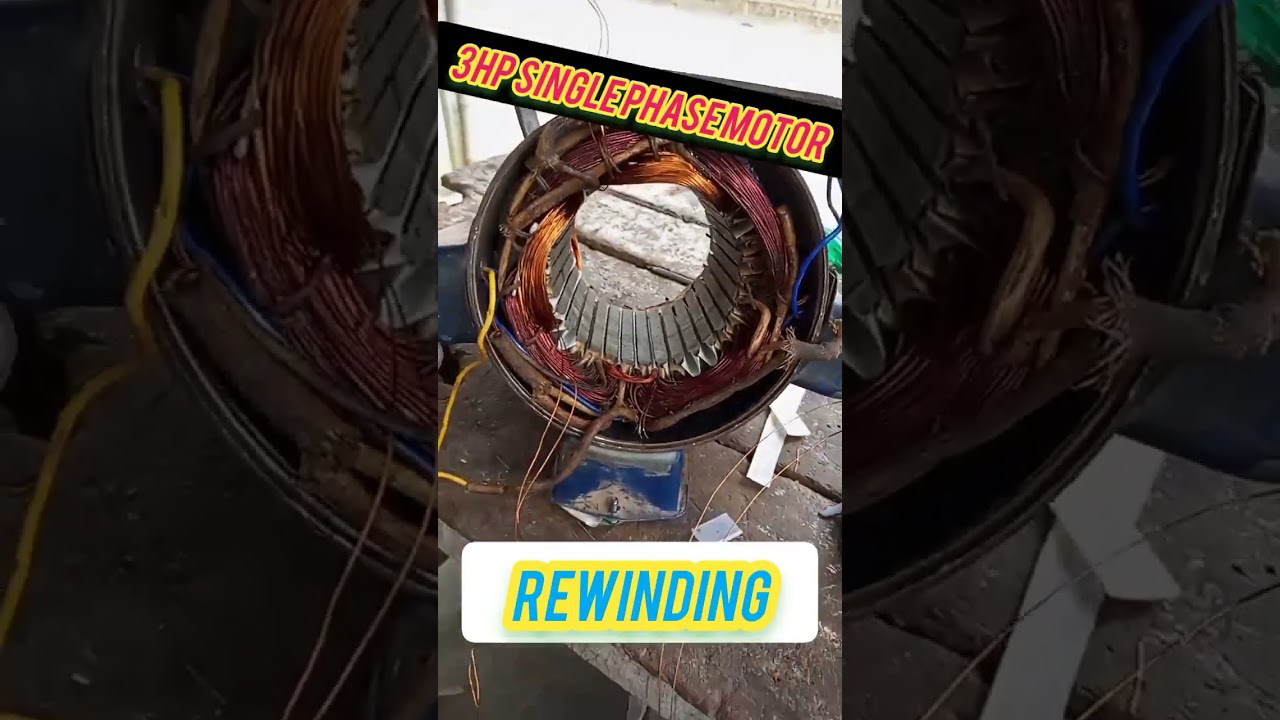 3 HP singal please motor Rewinding data #motorwinding #shot  #electricaladvice #sahabajkhan