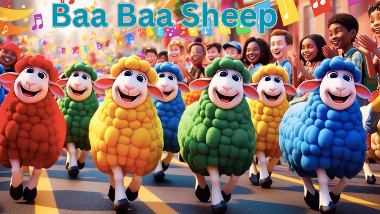 Baa Baa Colorful Sheep | Colors Song For Kids | Nursery Rhymes & Kids Songs | Red Sheep
